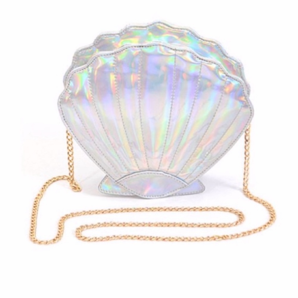 Iridescent Mermaid Seashell Crossbody